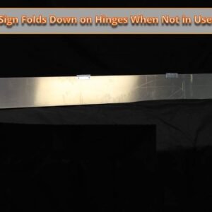 60 inch x 12 inch  Oversize Load Sign  Aluminum Hinged 60 inch x 12 inch - Reflective - Image 4