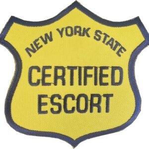 New York State Certified Escort Patch (for Vests) 4" x 4" sew in or Iron on
