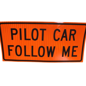 Pilot CAR Follow ME - Reflective Magnetic Sign. 36 Inch x 18 Inch