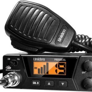 Uniden PRO505XL 40-Channel CB Radio. Pro-Series, Compact Design. Public Address (PA) Function. Instant Emergency Channel 9, External Speaker Jack, Large